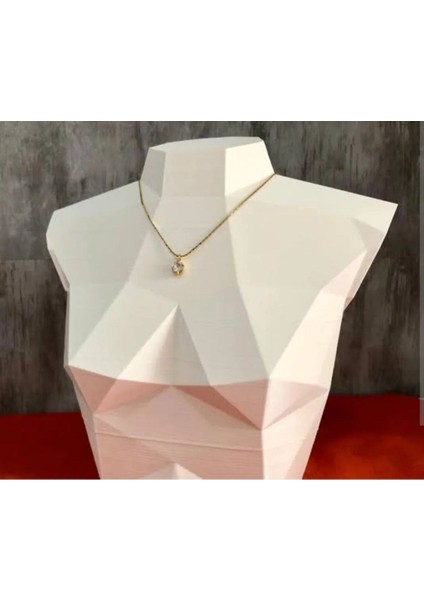 Beyaz Takı Standı, Büst, Organizer, Kadın Figürlü, Mağaza ve Ev Için 100% Güvenli