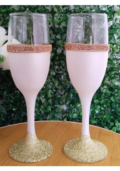 Gelin Damat Kadehi Düğün Nişan Özel Gün Altın