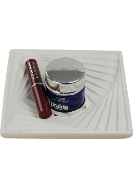 Beyaz Çok Bölmeli Kozmetik ve Makyaj Düzenleyici Organizer, Şık ve Fonksiyonel Tasarım