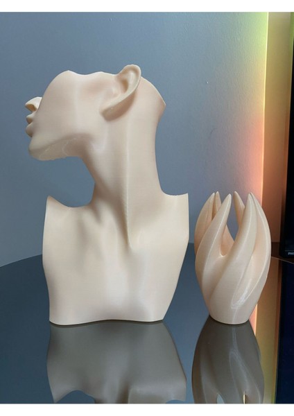 2'li Bej Renkli Takı Mankeni ve El Takı Teşhir Seti fırsatları