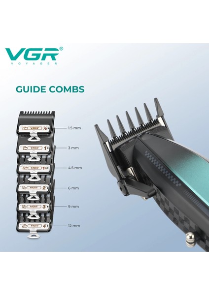 Vgr V-270 Profesyonel Saç Kesme Makinesi, 9000 Rpm Yüksek Hızlı Motor ve LED Ekran modelleri