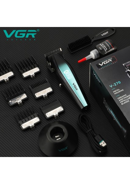 Vgr V-270 Profesyonel Saç Kesme Makinesi, 9000 Rpm Yüksek Hızlı Motor ve LED Ekran