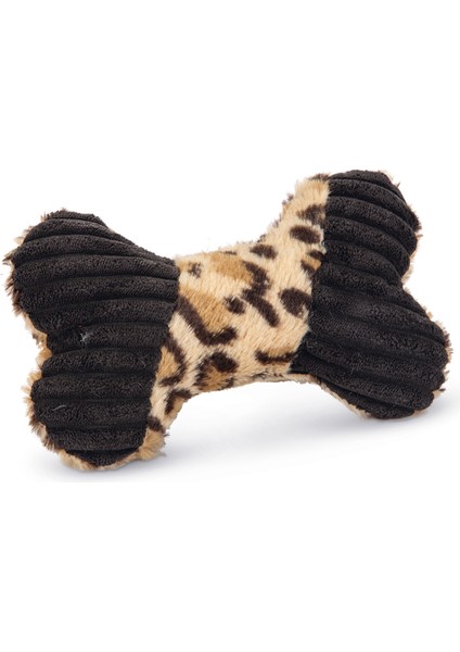 Köpek Oyuncağı, Sesli, Kemik, Peluş, Siyah/kahverengi, 18X13X3CM fiyatları