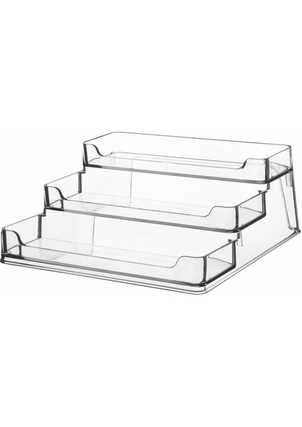 Turuncu Çok Amaçlı Şeffaf Düzenleyici Stand, Banyo ve Mutfak Için Organizer