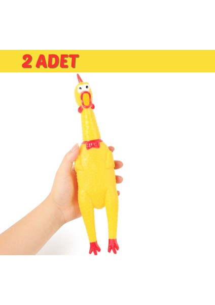 Bağıran Horoz Şaka Oyuncağı – 30 cm | Komik Sesli Oyuncak | 3 Yaş Üzeri Çocuklar Için ve Kedi, Köpek