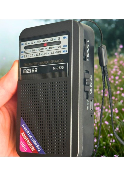Şarjlı Cep Radyosu - Fm Radyo, Deprem Radyosu Taşınabilir Küçük Radyo