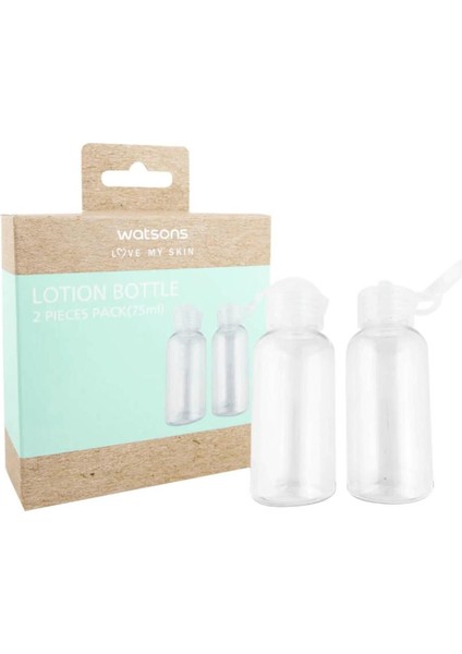 Beyaz Losyon Şişesi, 2'li Set, Şık ve Pratik Kullanım Için Ideal Seçenek