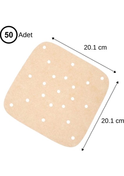 250 Adet Air Fryer Pişirme Kağıdı Tek Kullanımlık Hava Fritöz Yağ Geçirmez Yapışmaz Gıda Pişirme Kağıdı Delikli Kare Model fiyatları