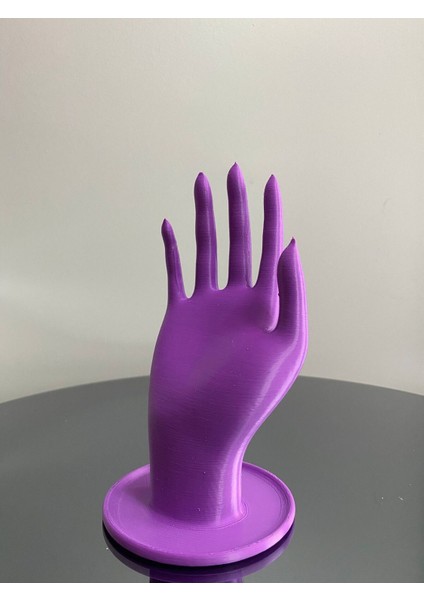 Mor 18 cm El Takı Standı, Yüzük ve Aksesuar Sergileme Organizeri modelleri