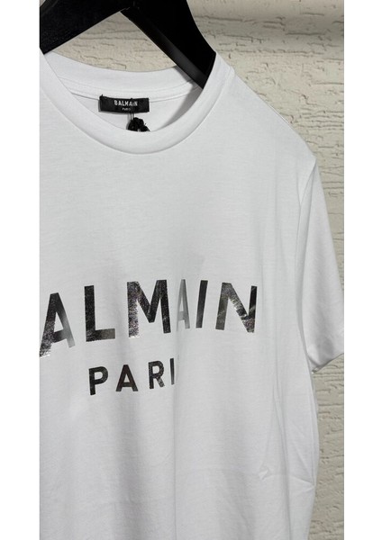 Silver Logo Print Cotton Tee fırsatları