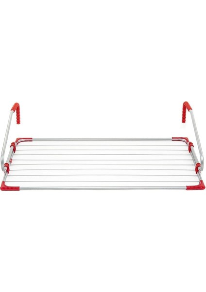 Kırmızı Dirsekli Balkon Çamaşır Kurutma Askısı, Dayanıklı ve Pratik Kullanım Sağlar fiyatları