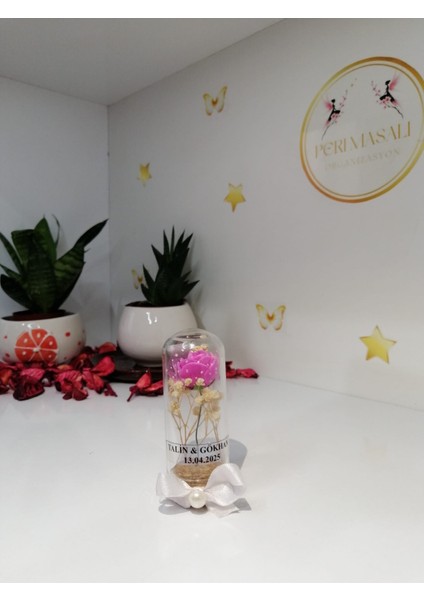 Çiçekli Fanus Söz, Nişan, Düğün, Kına, Nikah,hediyelik -15 Adet fiyatları