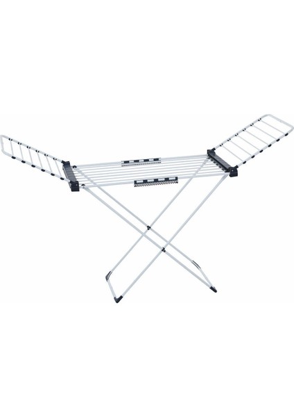 Ekstra Uzun ve Geniş Beyaz Çamaşır Kurutma Askısı