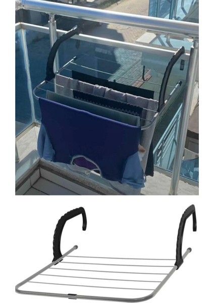 Balkon ve Petek Üstü Çamaşır Kurutmalık Askısı, Beyaz, Pratik ve Hafif Tasarım modelleri