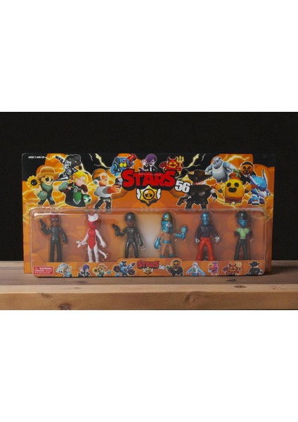 Brawl Stars 6'lı Koleksiyon Karakter Figür Seti – 12 cm Eklemli Oyuncak Kahramanlar Seti
