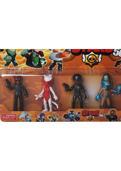 Brawl Stars 6'lı Koleksiyon Karakter Figür Seti – 12 cm Eklemli Oyuncak Kahramanlar Seti fırsatları