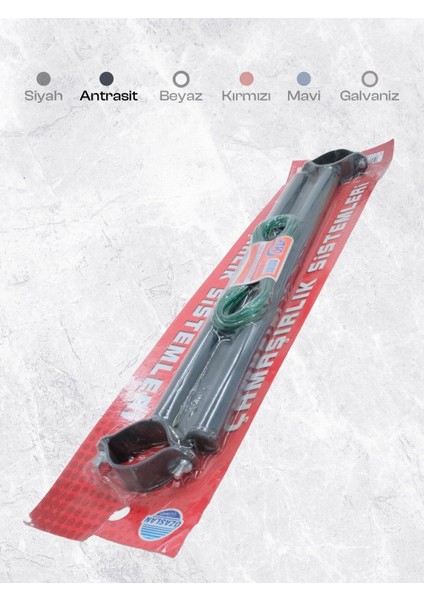 Ayarlanabilir Balkon ve Pencere Çamaşır Askısı, Gri Renk