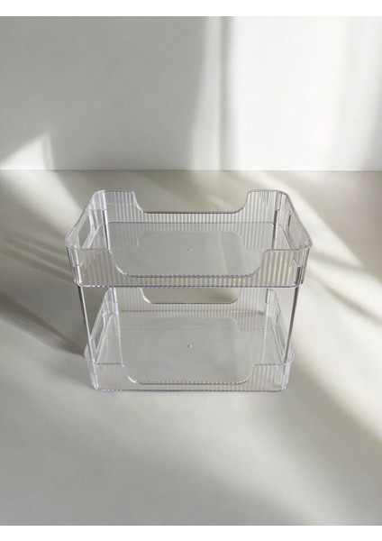 Iki Katlı Çok Renkli Düzenleyici, Ofis ve Banyo Için Şık Organizer