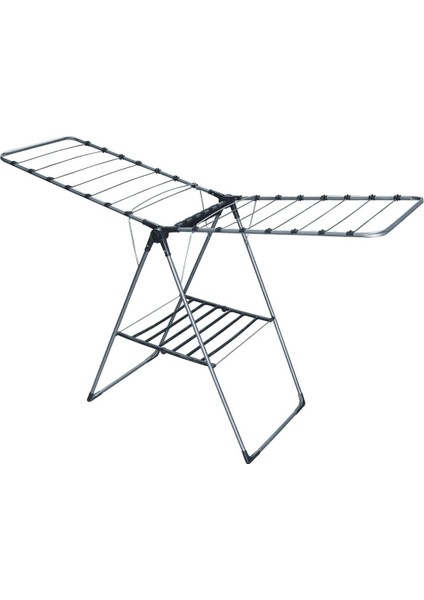 Güçlü ve Dayanıklı Kalın Telli Çamaşır Kurutmalık, Gri Renk, Pratik Kullanım