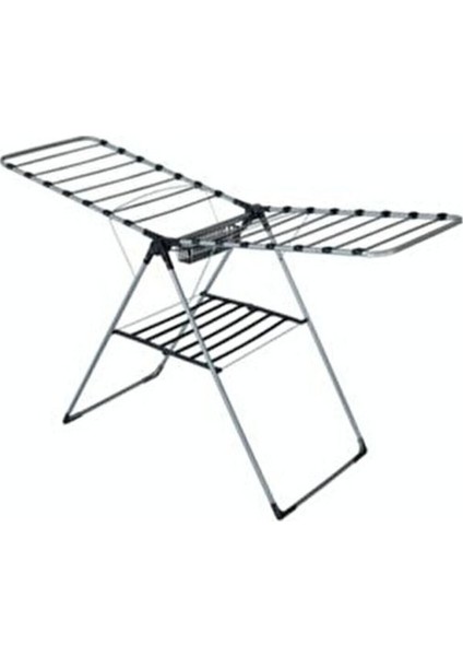 Kalın Demirli Çamaşır Kurutmalık, Sağlam ve Dayanıklı Askı Siyah Renk