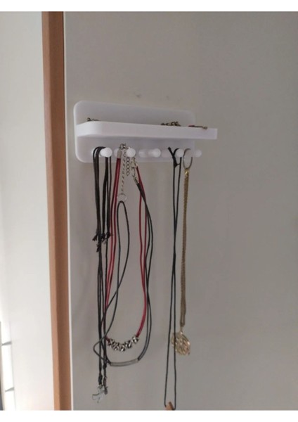 Beyaz Plastik Takı Standı, Duvar Için Çok Amaçlı Organizatör modelleri