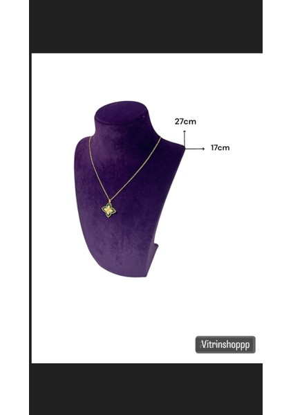 Mor Takı Standı, Vitrin Boyun Mankeni, Şık ve Kullanışlı Sergileme Çözümü