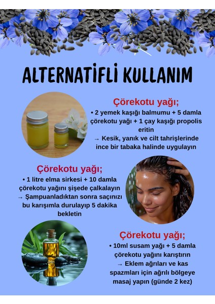 %100 saf çörekotu yağı 20ml - doğal şifa deposu & cilt ve saç bakım (Nigella Sativa) 20ml fiyatları