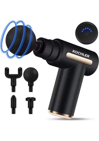 Darbeli Titreşimli Şarjlı Sporcu Masaj Tabancası Masaj Aleti Kas Egzersiz Aleti