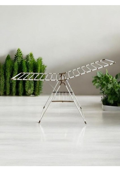 Bej Çamaşır Kurutmalık, Dayanıklı ve Pratik Kullanım, Hafif ve Şık Tasarım