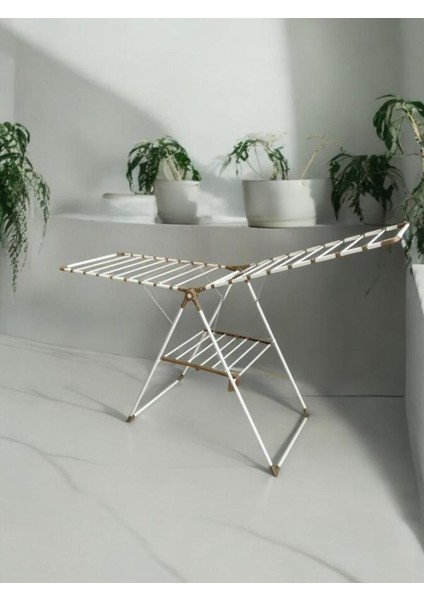 Bej Çamaşır Kurutmalık, Dayanıklı ve Pratik Kullanım, Hafif ve Şık Tasarım fırsatları