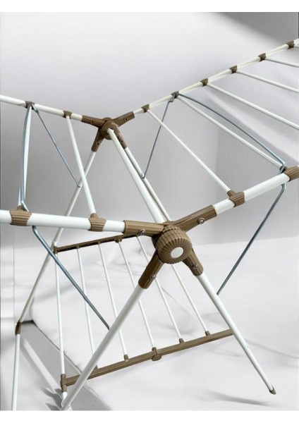 Bej Çamaşır Kurutmalık, Dayanıklı ve Pratik Kullanım, Hafif ve Şık Tasarım