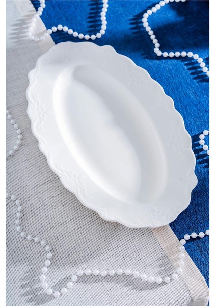 King Oval Kayık Tabak - 33 cm