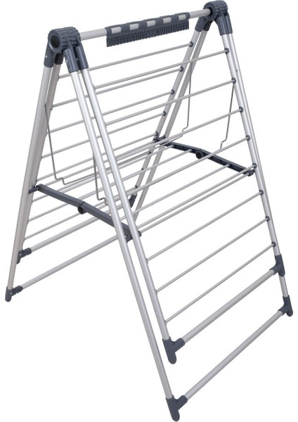 Gri Tam Alüminyum Çamaşır Kurutma Askısı, Dayanıklı ve Şık Tasarım fırsatları