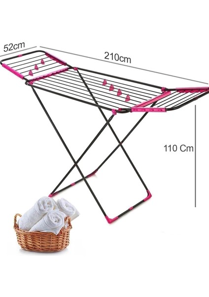Şık ve Dayanıklı Metal Çamaşır Kurutma Askısı, Siyah Renk, Kullanışlı Tasarım fiyatları