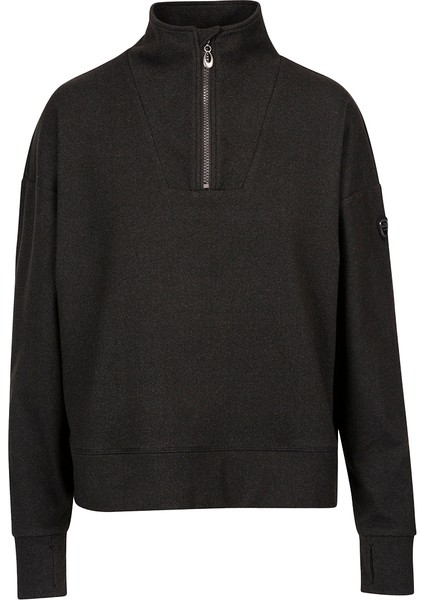 Happen- Casual Top Kadın Gri Sweatshirt