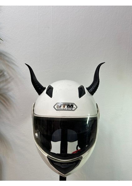 Motor & Motosiklet Siyah Boynuz Kask Dış Aksesuarı