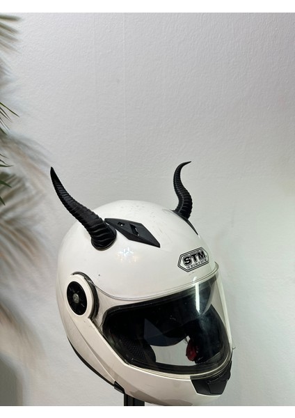 Motor & Motosiklet Siyah Boynuz Kask Dış Aksesuarı fiyatları