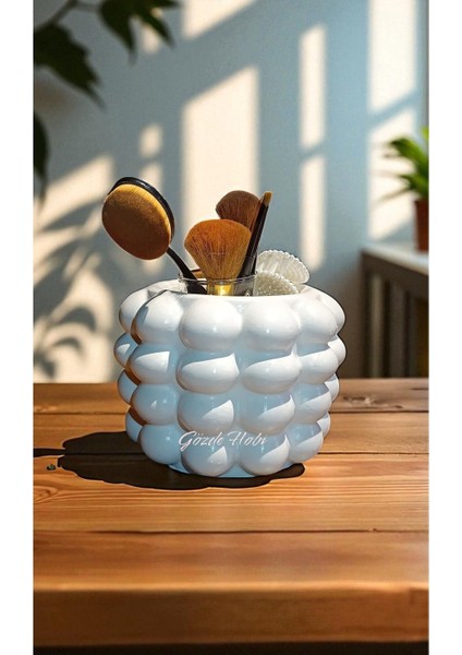 Beyaz Çok Amaçlı Baloncuklu Makyaj ve Kozmetik Organizer 4'lü fiyatları