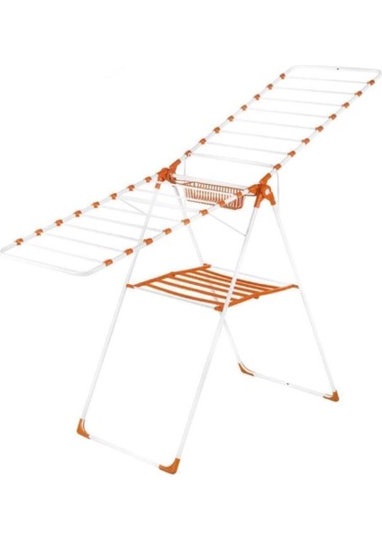 Şık ve Kullanışlı Metal Çamaşır Kurutma Askısı, Beyaz Renk Seçeneğiyle.