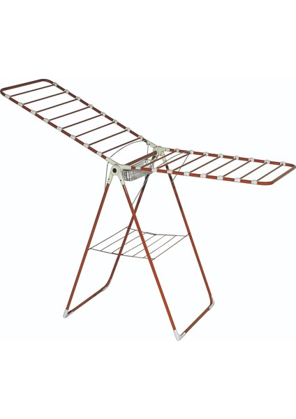 Kalın Borulu Dayanaklı Çamaşır Kurutma Askısı, Kahverengi, Uzun Ömürlü, Pratik Kullanım