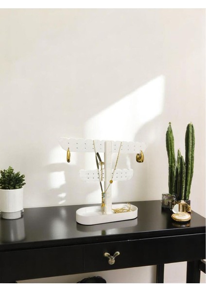 Beyaz Hazneli Takı Düzeni, Küpe ve Kolye Saklama Alanı fırsatları