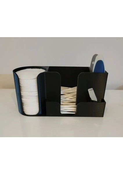 Şık Yuvarlak Pamuk ve Kulak Çubuğu Düzenleyici, Kullanışlı ve Modern Tasarım