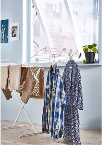 Beyaz Çamaşır Kurutma Askısı 173X57X103 Cm, Dayanıklı ve Kullanışlı Tasarım indirimleri