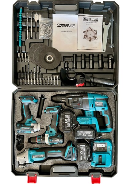 Kimmeer Plus 4'lü Profesyonel Şarjlı Makine Seti fiyatları
