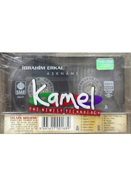 Kaset Ibrahim Erkal ‎– Aşknâme Sıfır Kaset fiyatları