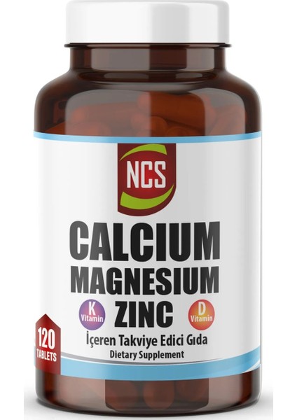 Kalsiyum Magnezyum Çinko 2x120 Tablet modelleri