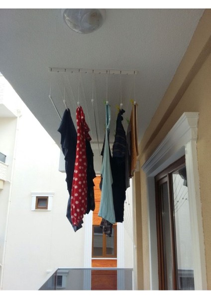 Alüminyum 7 Çubuklu 150 cm Asansörlü Çamaşır Kurutma Askısı fiyatları