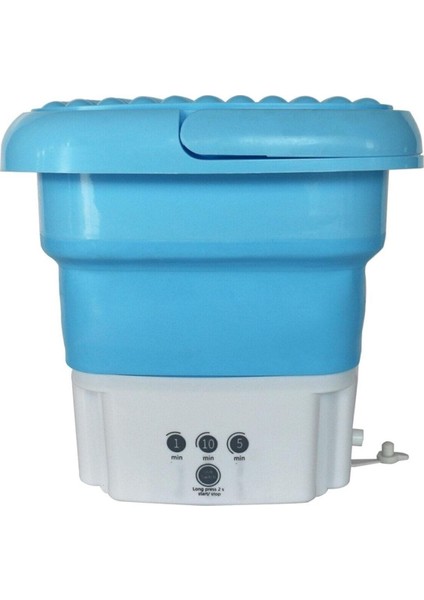 Katlanabilir, Hafif Mavi Çamaşır Küveti, Pratik ve Taşınabilir Kullanım Için Ideal