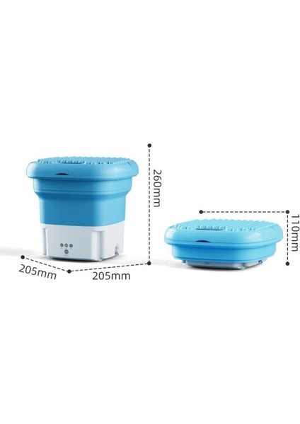 Katlanabilir, Hafif Mavi Çamaşır Küveti, Pratik ve Taşınabilir Kullanım Için Ideal modelleri