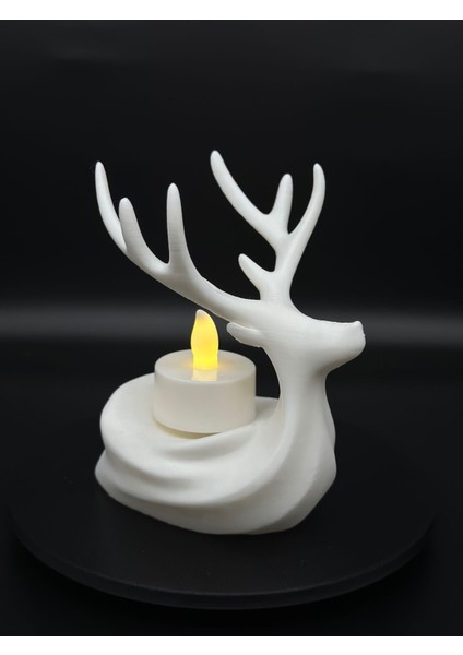 Beyaz 3D Geyik Figürlü Mini Takı Standı, Şık ve Fonksiyonel Aksesuar. fiyatları